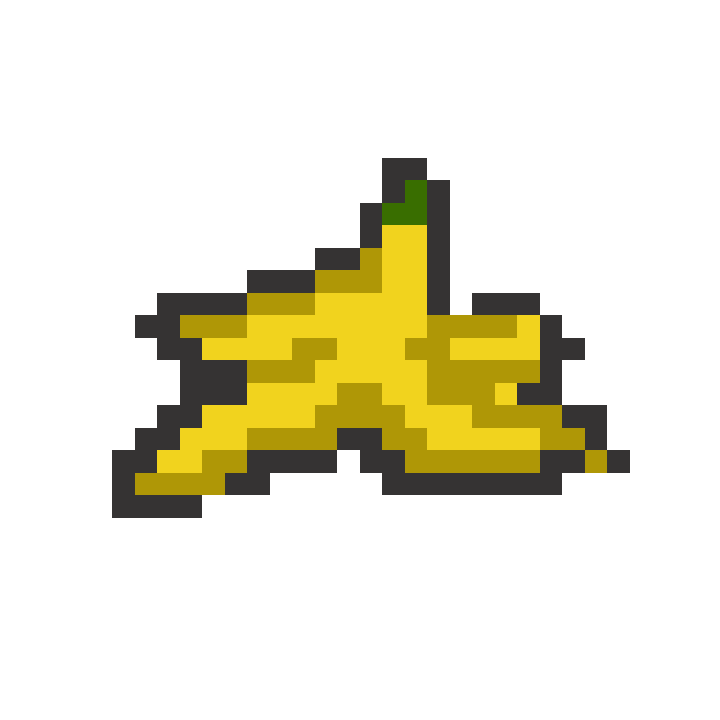 Pixel art de banana