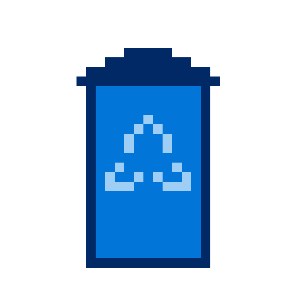 Lixeira Pixel art Papel